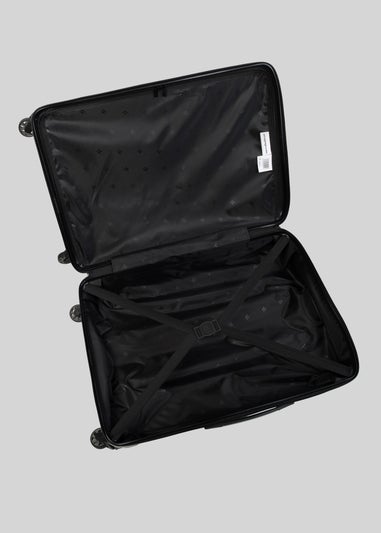 IT Luggage Black Hard Shell Suitcase