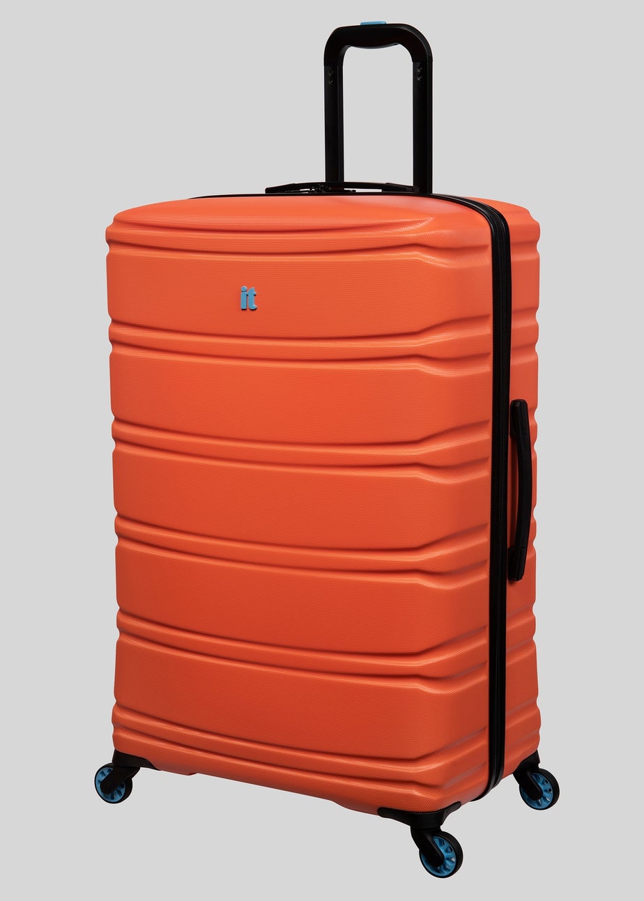 IT Luggage Orange Hard Shell Suitcase