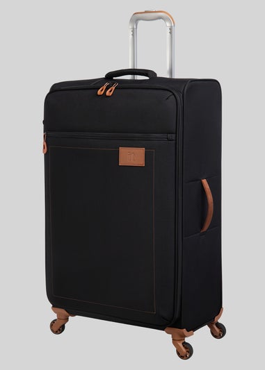 IT Luggage Soft Black Suitcase