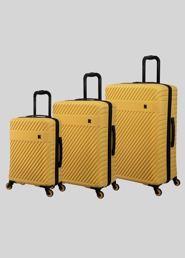 IT Luggage Yellow Hard Shell Suitcase