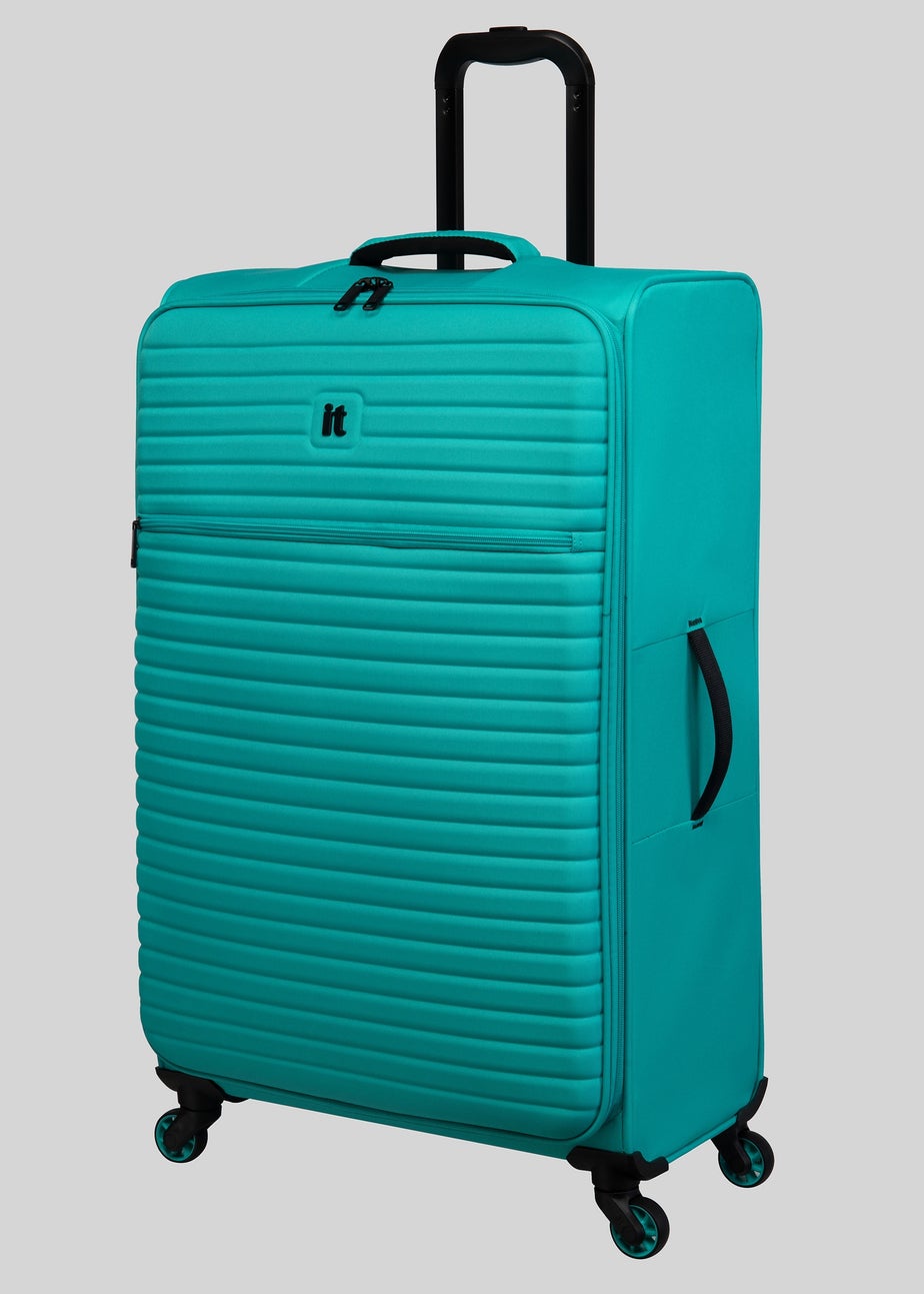 IT Luggage Turquoise Soft Shell Suitcase