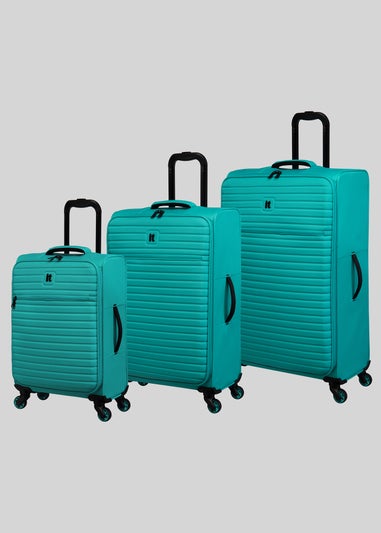 IT Luggage Turquoise Soft Shell Suitcase