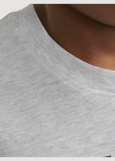 Jack & Jones Boys Grey Crew Neck T-Shirt (6-16yrs)
