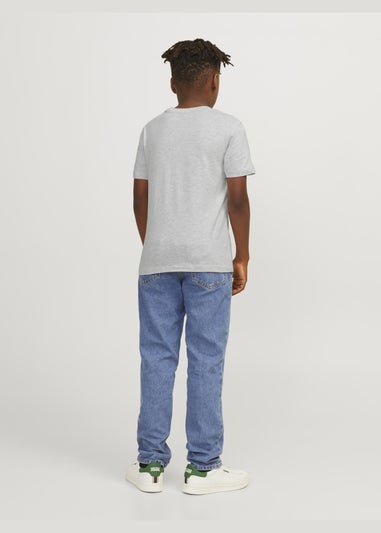 Jack & Jones Boys Grey Crew Neck T-Shirt (6-16yrs)