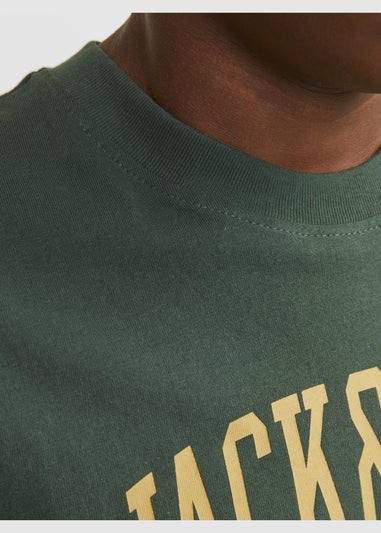 Jack & Jones Boys Green Crew Neck T-Shirt (6-16yrs)