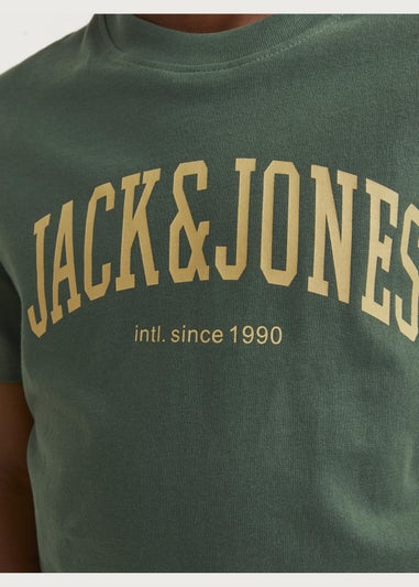Jack & Jones Boys Green Crew Neck T-Shirt (6-16yrs)