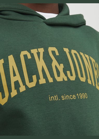 Jack & Jones Boys Green Hoodie (8-16yrs)