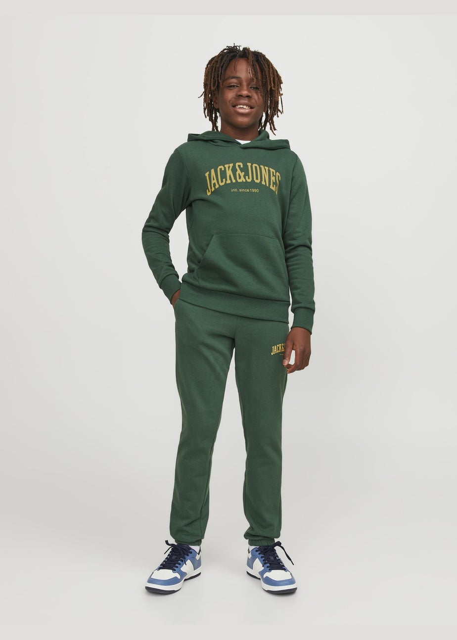 Jack & Jones Boys Green Hoodie (8-16yrs)