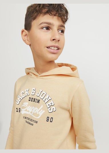 Jack & Jones Boys Apricot Hooded Sweatshirt (8-16yrs)