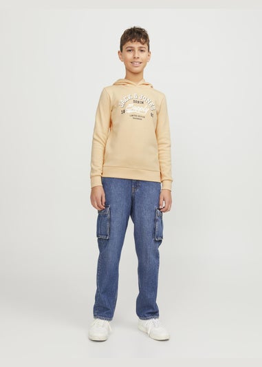 Jack & Jones Boys Apricot Hooded Sweatshirt (8-16yrs)