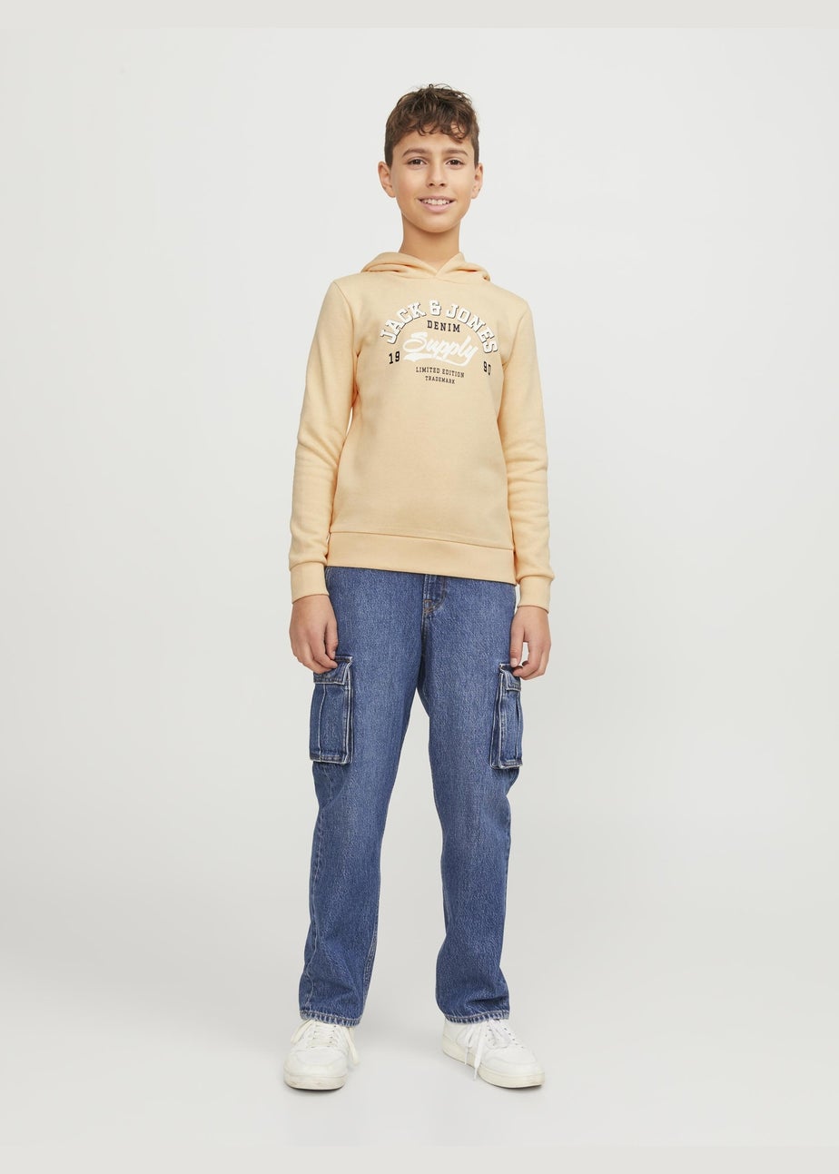 Jack & Jones Boys Apricot Hooded Sweatshirt (8-16yrs)