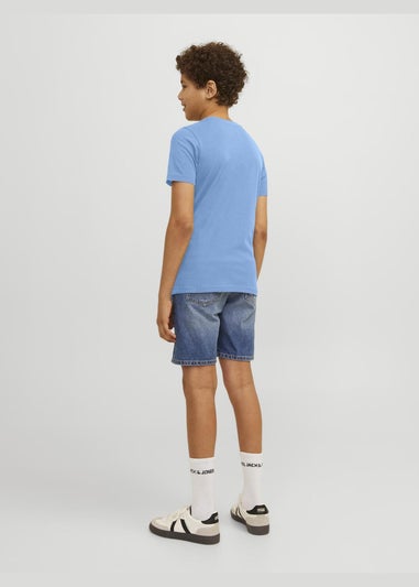 Jack & Jones Boys Blue Forest T-Shirt (6-16yrs)