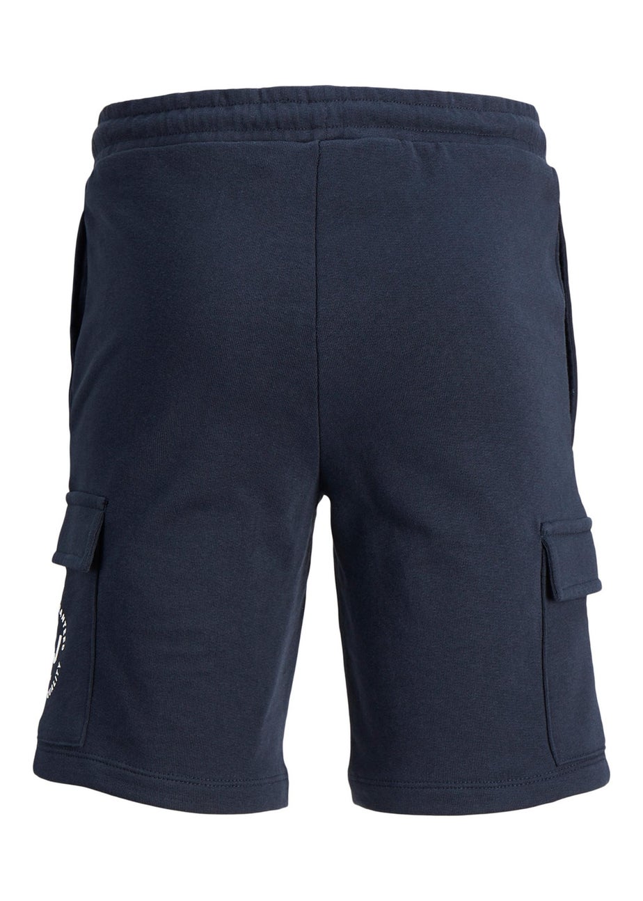 Jack & Jones Boys Navy Cargo Sweat Shorts (8-16yrs)