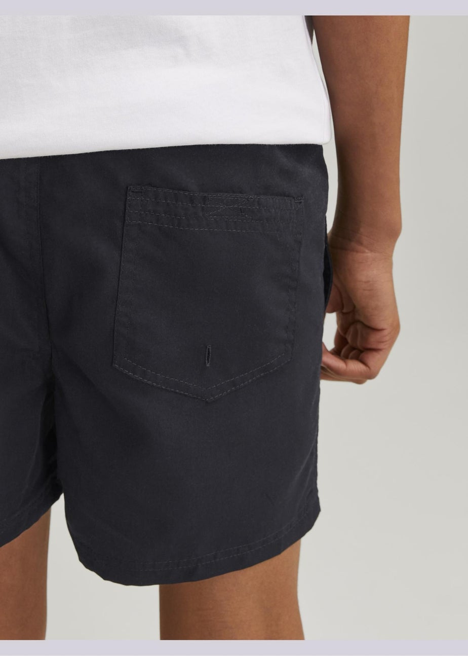 Jack and Jones Boys Black Logo Swim Shorts (8-16yrs)
