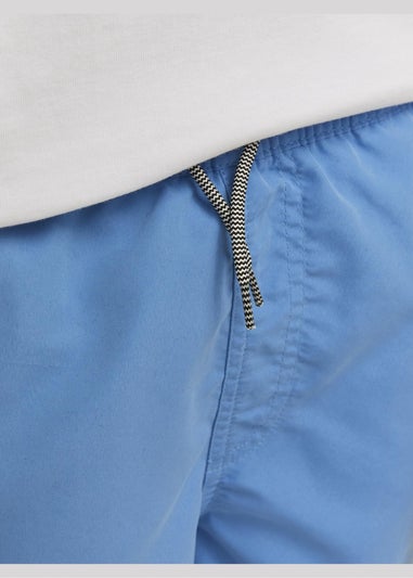 Jack & Jones Boys Blue Double Logo Swim Shorts (8-16yrs)