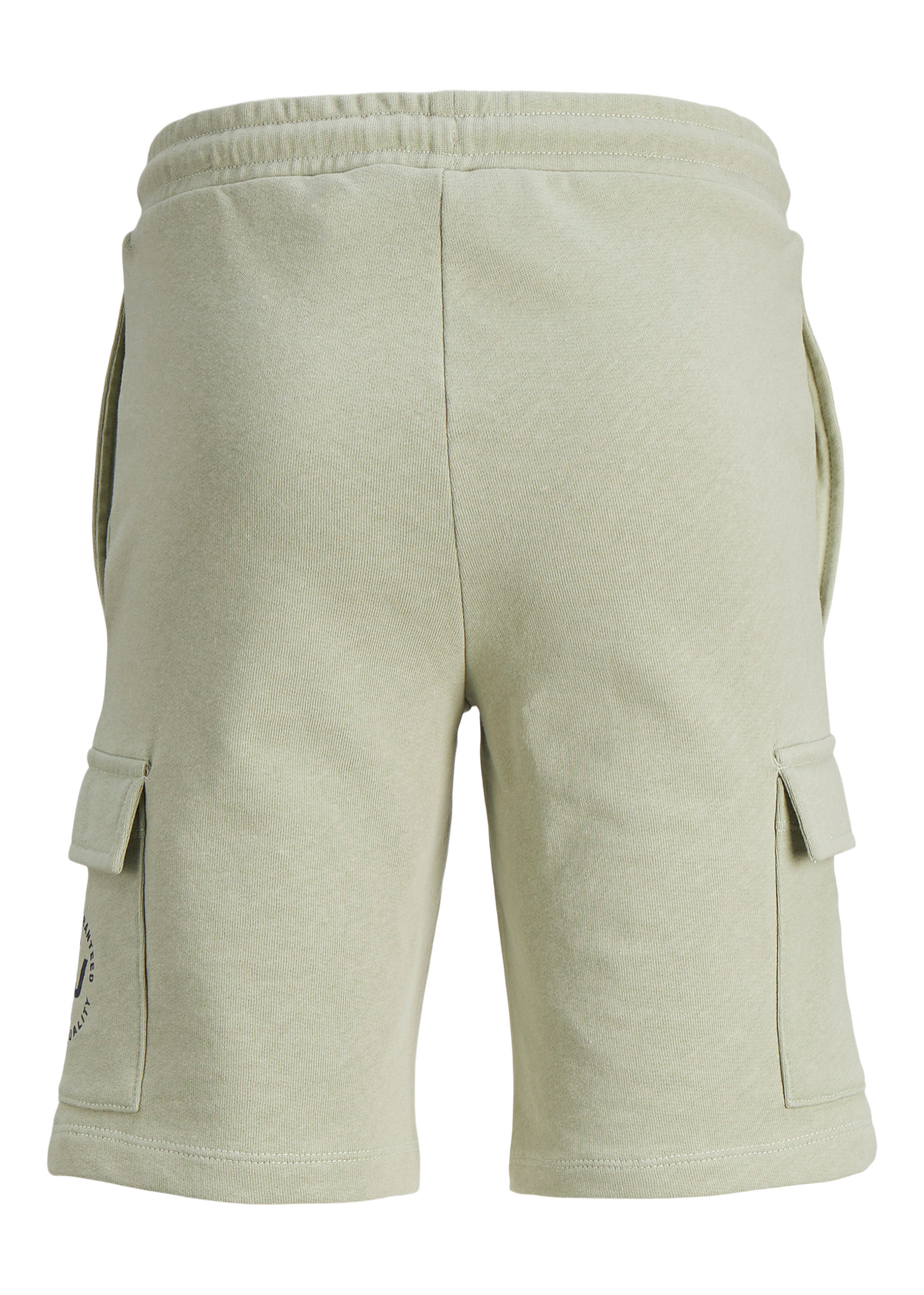 Jack & Jones Boys Green Cargo Sweat Shorts (8-16yrs)