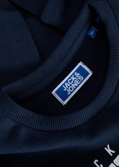 Jack & Jones Navy Varsity Graphic Sweatshirt (10-16yrs)