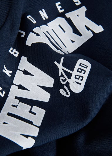Jack & Jones Navy Varsity Graphic Sweatshirt (10-16yrs)
