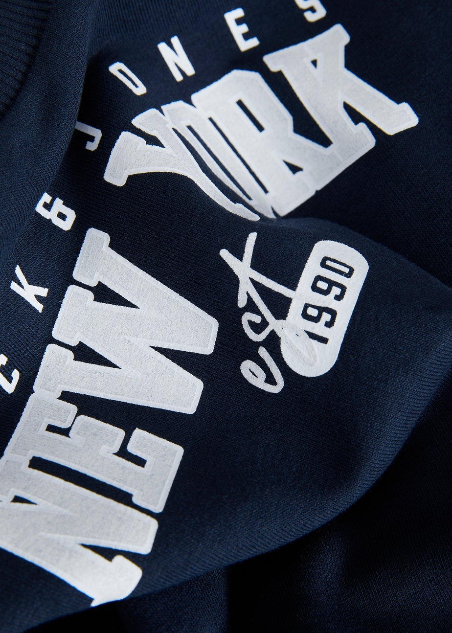 Jack & Jones Navy Varsity Graphic Sweatshirt (10-16yrs)
