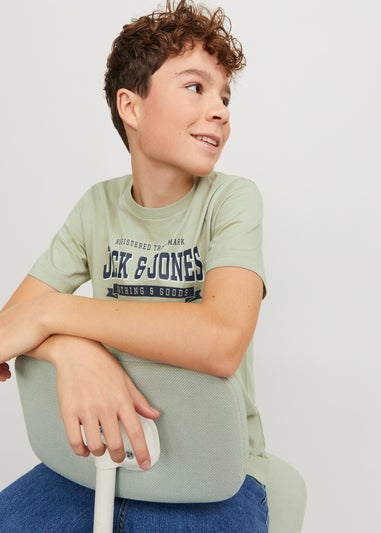 Jack & Jones Boys Green T-Shirt (6-16yrs)