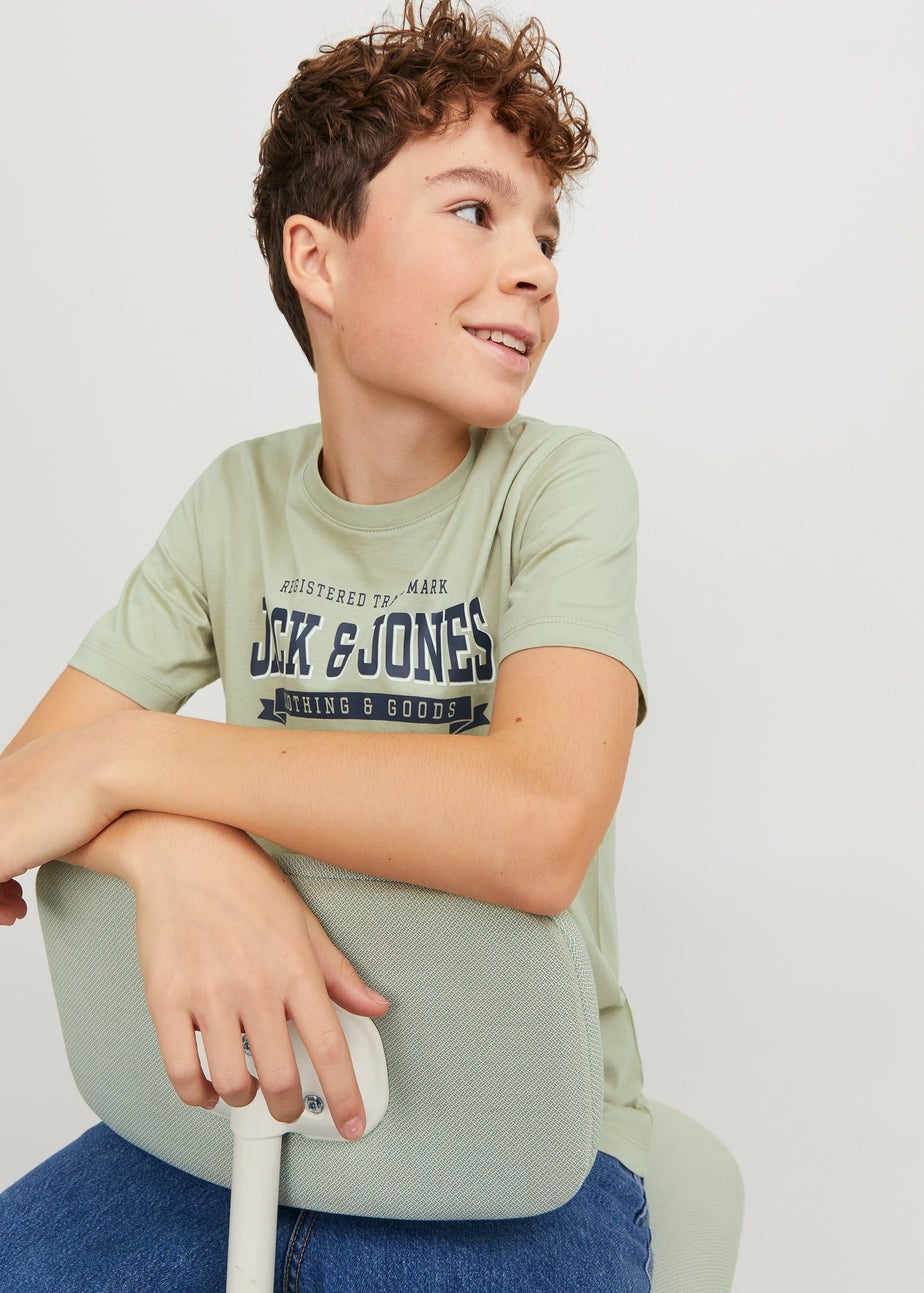 Jack & Jones Boys Green T-Shirt (6-16yrs)