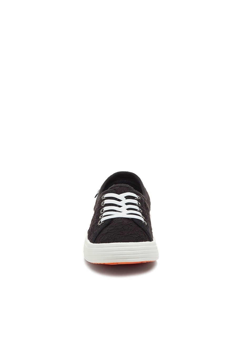 Rocket Dog Black Canvas Trainers
