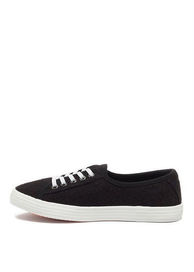 Rocket Dog Black Canvas Trainers