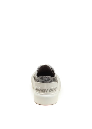 Rocket Dog Grey Leopard Trainers