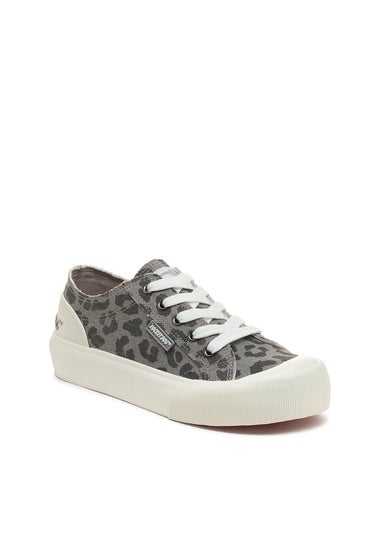 Rocket Dog Grey Leopard Trainers