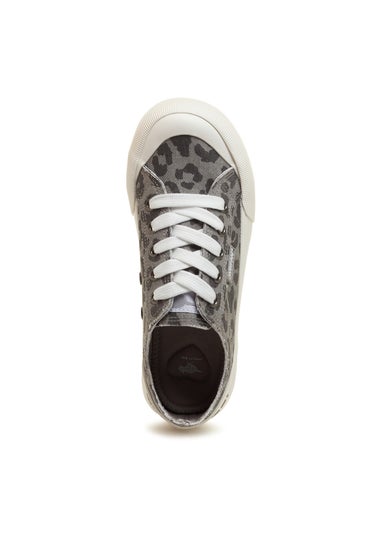 Rocket Dog Grey Leopard Trainers