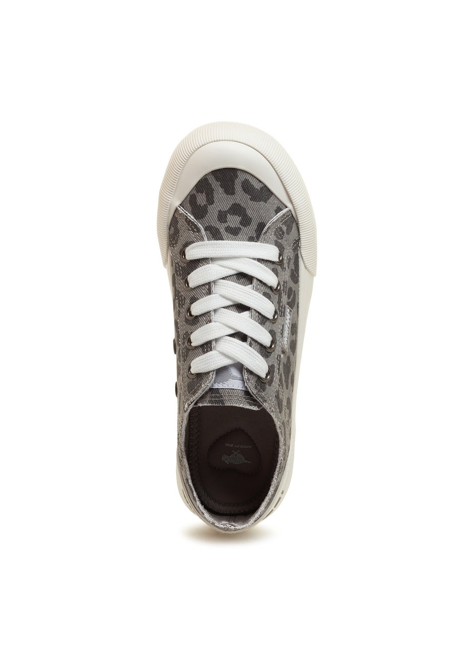 Rocket Dog Grey Leopard Trainers