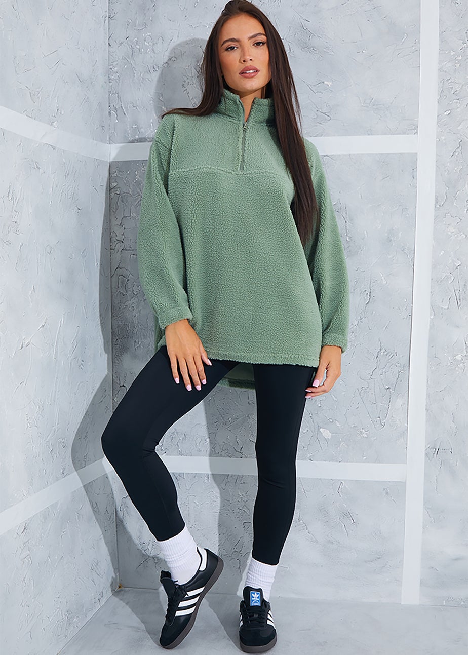 In the Style Gemma Atkinson Khaki Borg Sweatshirt