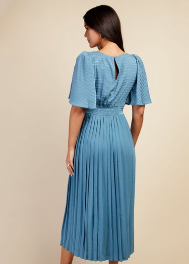 Little Mistress Check and Pleated Hem Midi