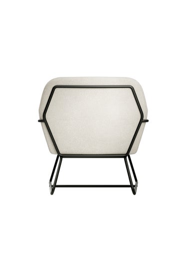 LPD Furniture Charles Armchair Ivory Boucle (765x660x755mm)