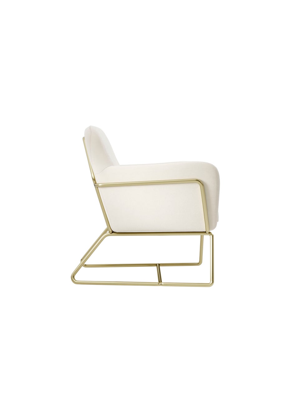 LPD Furniture Charles Armchair Cream (765x660x755mm)