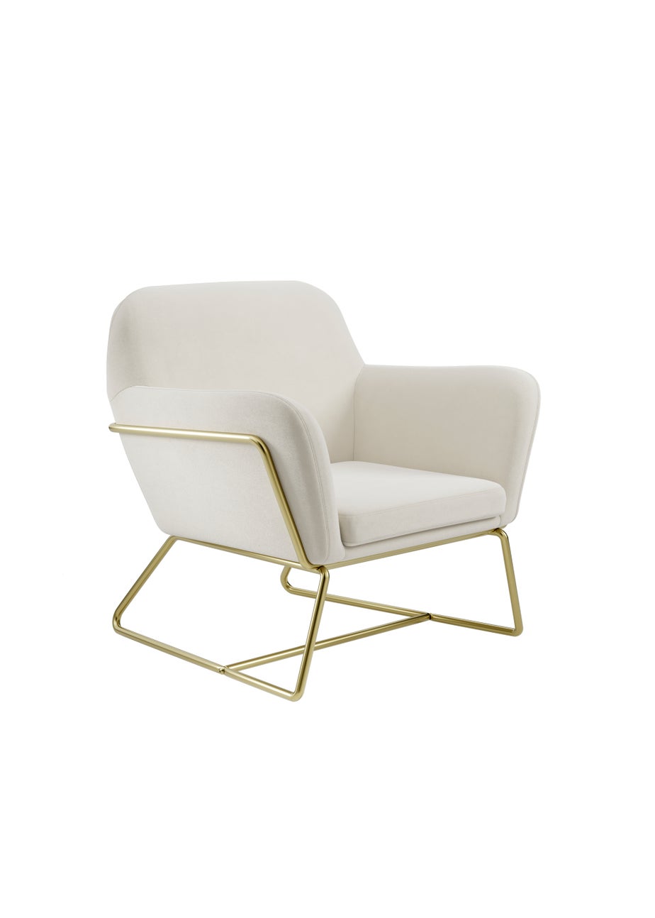 LPD Furniture Charles Armchair Cream (765x660x755mm)