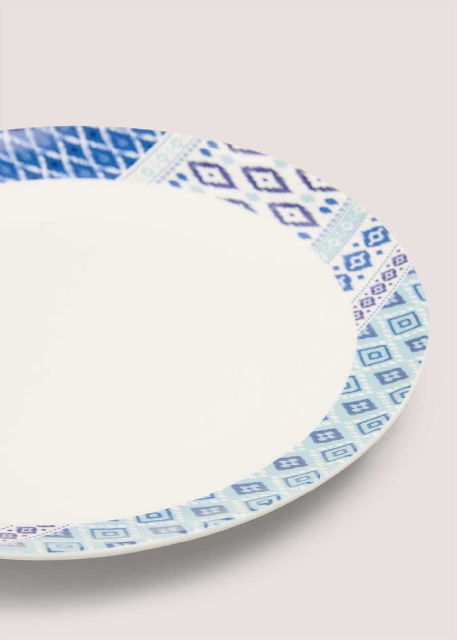 Indigo Geo Design Dinner Plate (27cm)