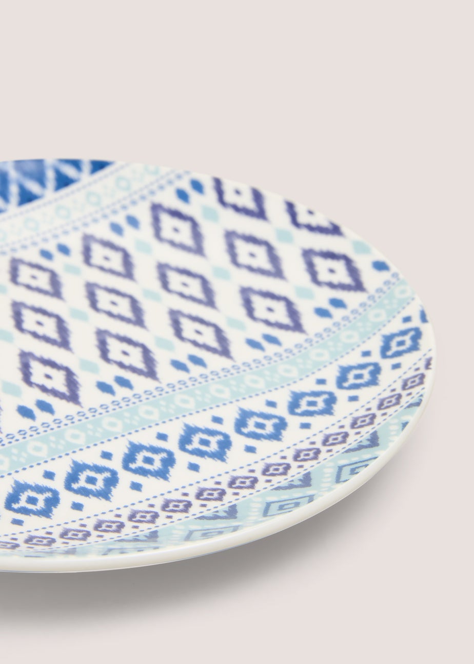 Indigo Geo Design Side Plate (19cm)