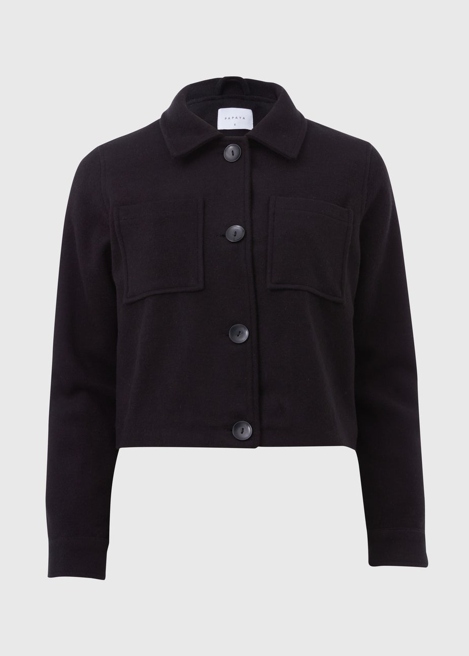 Black Pocket Detail Jacket