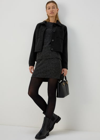 Black Pocket Detail Jacket