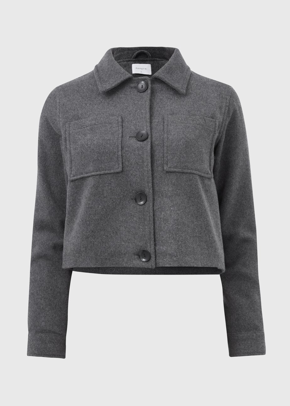 Grey Pocket Detail Jacket