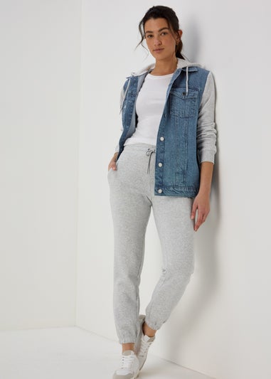 Blue Denim Jersey Jacket