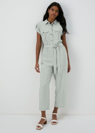 Et Vous Sage Utility Airflow Jumpsuit