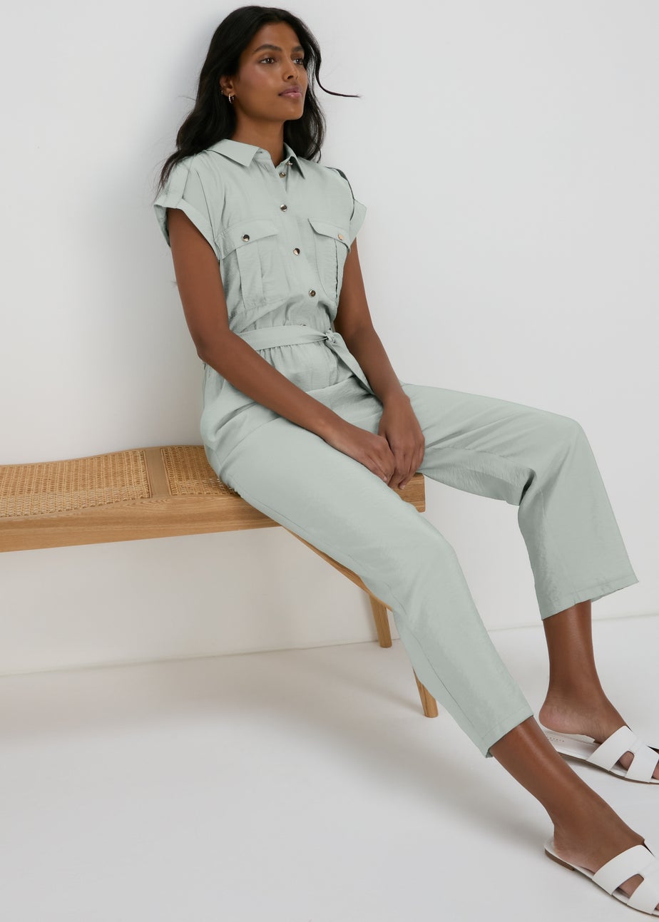 Et Vous Sage Utility Airflow Jumpsuit
