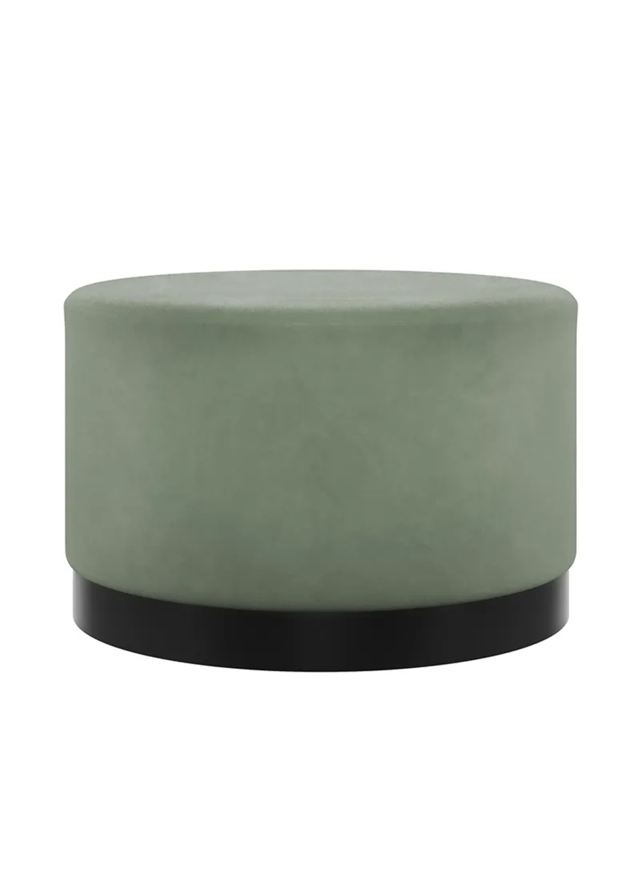 LPD Furniture Lara Pouffe Sage Velvet Large