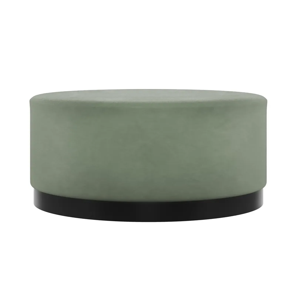 LPD Furniture Lara Pouffe Sage Velvet Large
