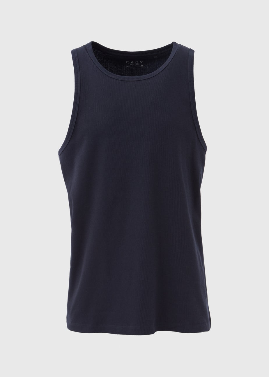 Navy Ribbed Vest
