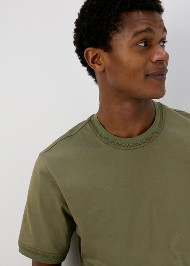 Khaki Trim T-Shirt