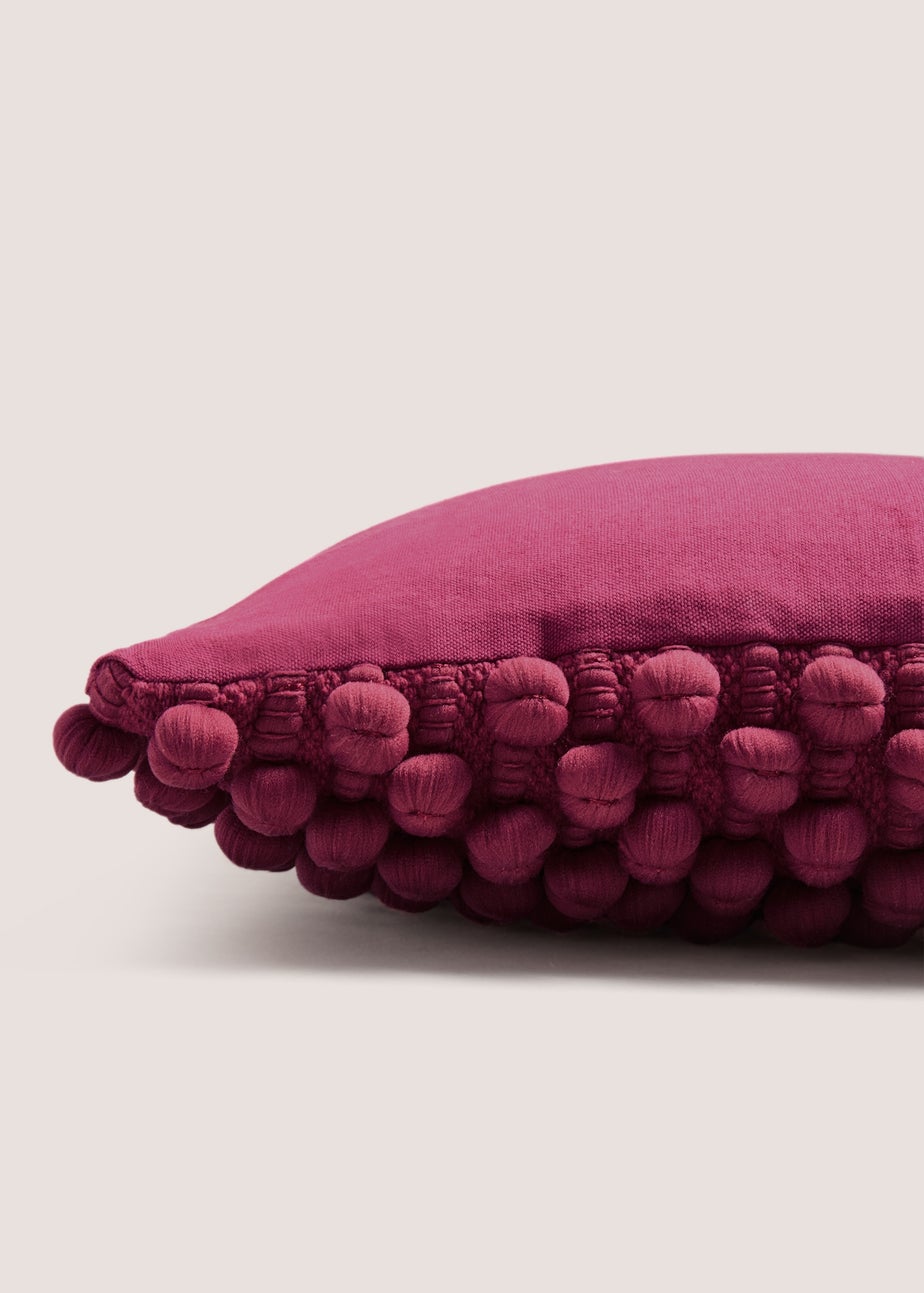 Pink Bobble Cushion
