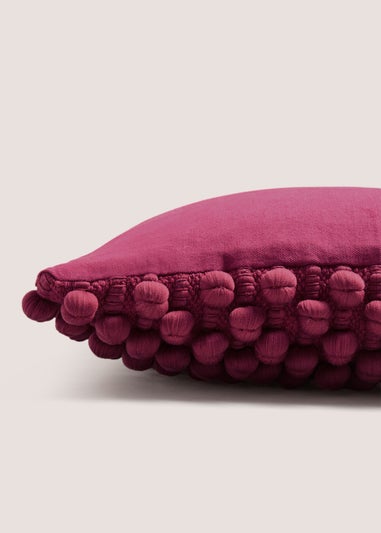Pink Bobble Cushion